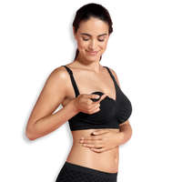 Carriwell Carriwell Gélmerevítős szoptatós melltartó (L méret) - Fekete