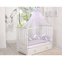 BabyLion Prémium BabyLion Prémium baldachin - Fehér - Szürke masni