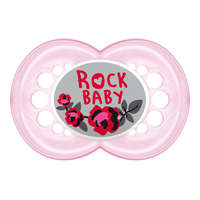 MAM MAM Original Rock&#039;n&#039;Roll szilikon cumi 16h+ - Rózsaszín - Rock Baby