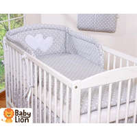 BabyLion Prémium BabyLion Prémium 3 részes ágyneműhuzat szett - HH - Szürke alapon fehér pöttyök
