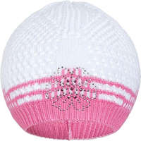 NEW BABY Kötött sapka New Baby virág rózsaszín