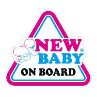 NEW BABY Autós matrica New Baby on board New Baby