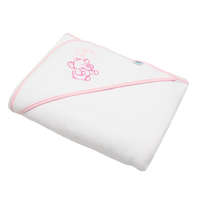 NEW BABY Gyermek frottír törölköző hímzéssel és kapucnival New Baby 100x100 fehér elefánt