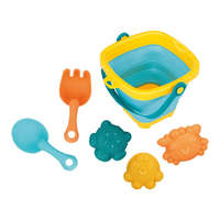 BABY MIX Összecsukható homokozó vödör és játékok – Baby Mix, 5 darabos készlet