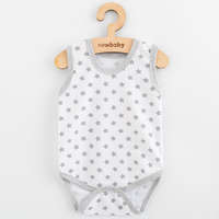 NEW BABY Baba body ujj nélküli New Baby Classic II szürke csillagokat fiú