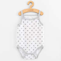 NEW BABY Baba body ujj nélküli New Baby Classic II szürke csillagokat lány