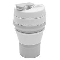 NEW BABY Szilikon Összecsukható Bögre 350 ml 2 az 1-ben New Baby - Szürke