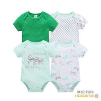 Foxy Baby Foxy Baby Rövid ujjú pamut body szett (4db-os) ( 68 ) - Masnik
