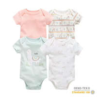 Foxy Baby Foxy Baby Rövid ujjú pamut body szett (4db-os) ( 68 ) - Láma