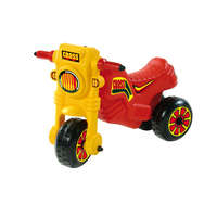 D-Toys &amp; Games Cross motor műanyag lábbal hajtós - sárga-piros