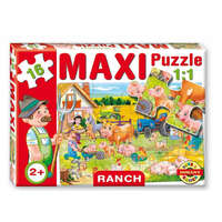 D-Toys &amp; Games Maxi 16 db-os gyerek puzzle - rancs
