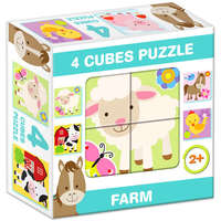 D-Toys &amp; Games Mesekocka farm 4 puzzle