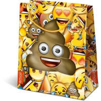 Lizzy Card Ajándéktasak Emoji Poop 12,5x7,5x14,5cm