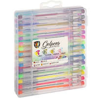 Creative Craft Group B.V. 30 db-os Zselés toll készlet 12 flitter, 6 neon, 6 pasztel, 6 metál