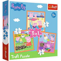 Trefl Peppa malac és barátai 3 az 1-ben puzzle - Trefl