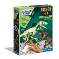 Clementoni Science and Play Archeofun - Világító Velociraptor régész játék - Clementoni