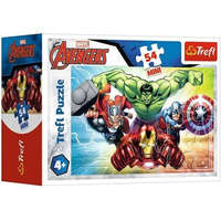 Trefl Avengers Hulk Amerika kapitány Thor Vasember 54 db-os mini puzzle Trefl