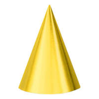 A.I.&amp; E. Party kalap fényes 6db - arany színű