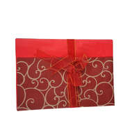 A.I. &amp; E. Karácsonyi csomagoló szett 70x100 cm papír, 50x70 cm selyempapír, 2m szalag - piros-arany