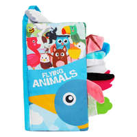 Xindi Toys Factory Farkinca lapozós textil babakönyv - repülő állatokkal
