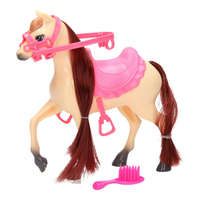 Nam Shing Toys CO., LTD. Játék fésülhető ló figura rózsaszín nyereggel