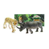 Nam Shing Toys Játék vadállat figura 2 db-os - tigris és orrszarvú