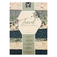 Creative Craft Group B.V. Design pad - különleges papírlapok A5 32 oldal, 200 gramm - Travel the world