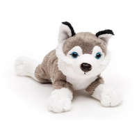 Uni Toys Plüss kutya - Fekvő Husky 21 cm