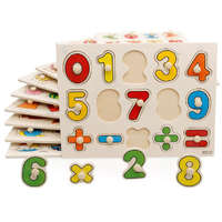 Yingni Toys Factory Fa fogantyús puzzle számokkal