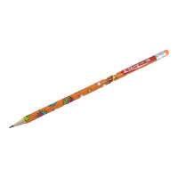  Ceruza 1 db HB hengeres mintás radíros - narancssárga