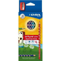 Lyra LYRA színesceruza készlet 12 db hegyezővel Groove Slim Natural Grip