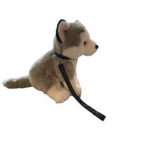 Uni Toys Plüss kutya - Husky ülő pórázzal 25 cm