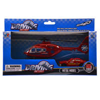 Kin Ju Toys Játék fém helikopter és autó - tűzoltó