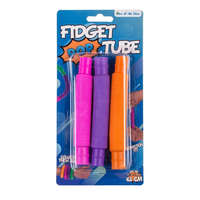 Out of the blue Fidget Pop Tube - flexibilis karkötő 3 db - narancssárga, lila, rózsaszín