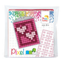 Pixelhobby B.V. Pixelhobby Kulcstartó szett (kulcstartó alaplap + 3 szín) szívek Mozaik játék