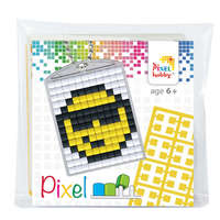 Pixelhobby B.V. Pixelhobby Kulcstartó szett (kulcstartó alaplap + 3 szín) smiley Kreatív játék