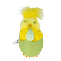 Yala Design Húsvéti dekoráció csibe tojáshéjban - zöld