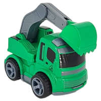  Játék lendkerekes teherautó 11x5,5 cm - zöld markoló