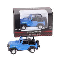 Die-Cast Játék Jeep terepjáró 1:72 - Kék