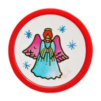 T Stamp International Co. Ltd. Karácsonyi nyomda angyal mintával