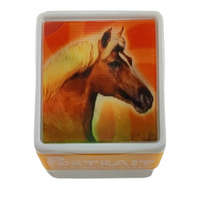 T. Stamp International Co. Ltd. Nyomda, lovas portré - Narancssárga