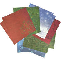 HONO Industries Co.Ltd. Karácsonyi dekor papírlapok kreatív projektekhez 12 db