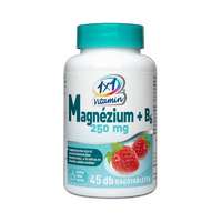  1x1 Vitamin Magnézium 250 mg + B6-vitamin rágótabletta eper ízben 45x