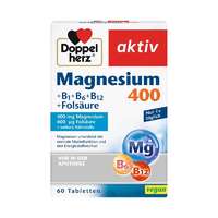  Doppelherz Aktiv Magnézium 400 + B-vitamin + Folsav tabletta 60x
