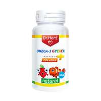 Dr. Herz Omega-3 lágyzselatin kapszula gyermekeknek 60x