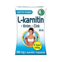  Dr. Chen L-karnitin 500 mg + króm és cink kapszula 60x