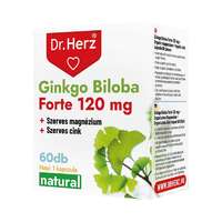  Dr. Herz Ginkgo Biloba Forte 120 mg + szerves magnézium + szerves cink kapszula 60x