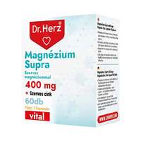  Dr. Herz Magnézium Supra 400 mg + szerves cink kapszula 60x