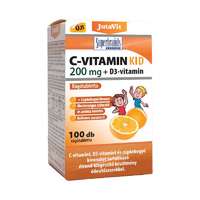  JutaVit C-vitamin Kid 200 mg + D3-vitamin narancs ízű rágótabletta 100x