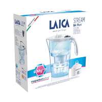  Laica Stream Line vízszűrő kancsó fehér + bi-flux Mg active szűrőbetét 1x
